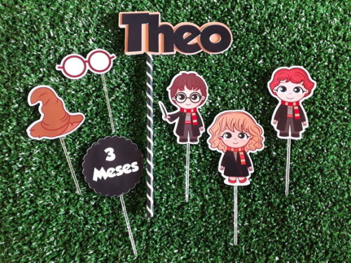 Topo de Bolo Harry Potter