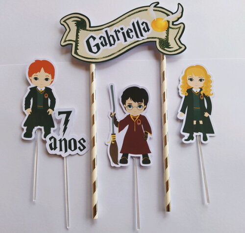 Topo de Bolo Harry Potter.