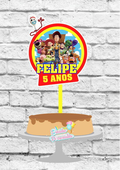 Topo de Bolo Toy Story 4
