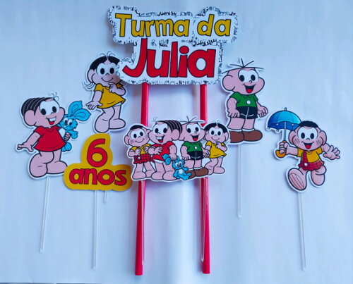Topo de Bolo Turma da Mônica.