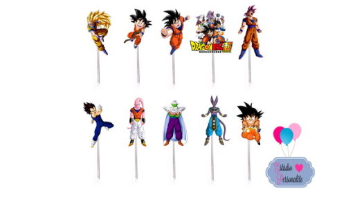 Topper para Docinhos Dragon Ball