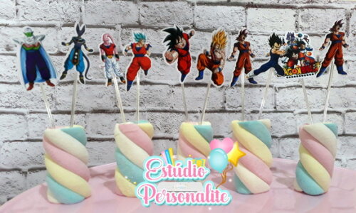 Toppers para Docinhos Dragon Ball