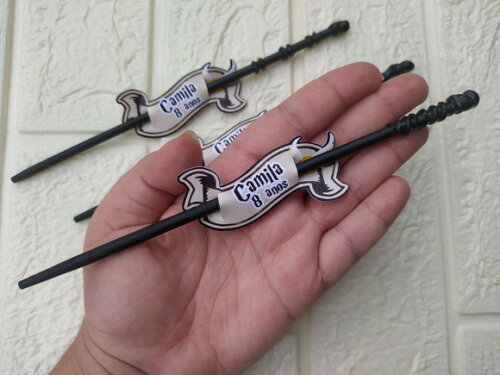 Varinha com Tag Harry Potter