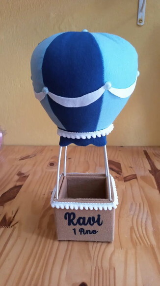 Balão de Feltro sem o Ursinho 30 cm
