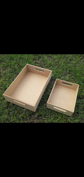 Bandeja de mdf 26x26x4