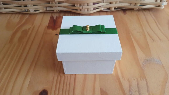 Caixa de mdf Branca 8x8x5