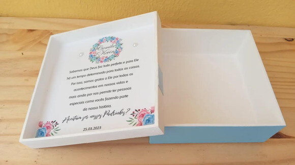 Caixa de mdf Decorada 12x12x5cm