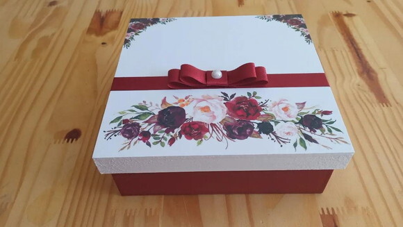 Caixa de mdf Decorada 37x37x20 cm