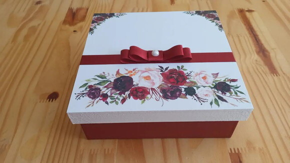 Caixa de mdf Decorada 40x40x10cm