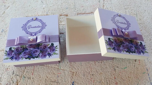 Caixa de mdf Personalizada 10x10x4cm