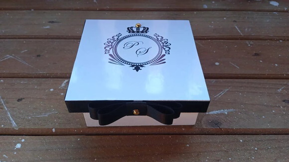 Caixa de mdf Personalizada 10x10x4cm