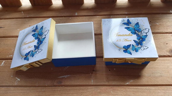 Caixa de mdf Personalizada 12x12x4