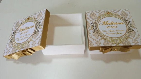 Caixa de mdf Personalizada 12x12x5cm