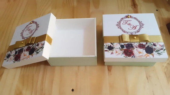 Caixa de mdf Personalizada 12x12x5cm