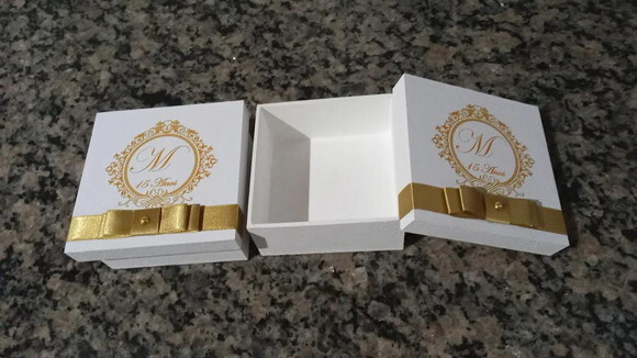 Caixa de mdf Personalizada 8x8x5cm