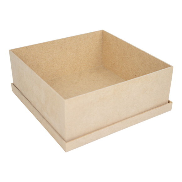 Caixa mdf 26x26x4 Crua