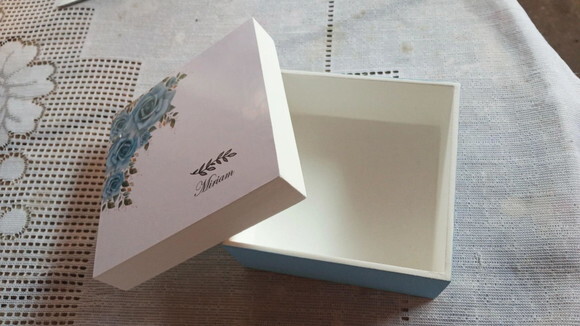 Caixa mdf Casamento 10x10x4 cm