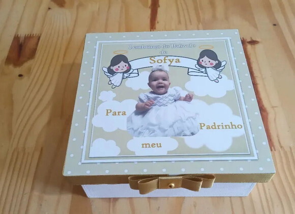 Caixa mdf Decorada 15x15x6cm