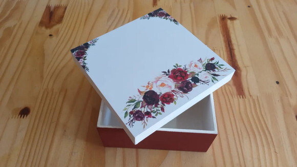 Caixa mdf Decorada 15x15x8cm