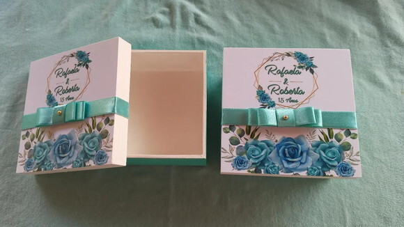 Caixa mdf Personalizada 10x10x4 cm
