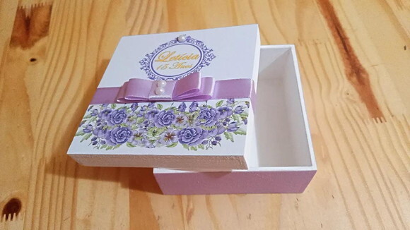 Caixa mdf Personalizada 10x10x4 cm
