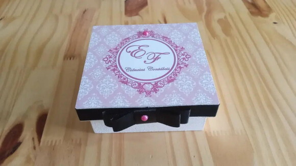 Caixa mdf Personalizada 10x10x4cm