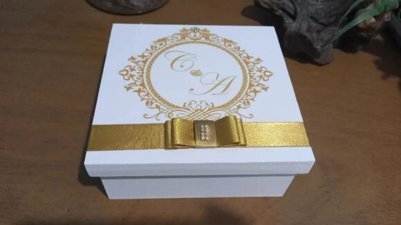 Caixa mdf Personalizada 17x17x7cm