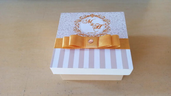 Caixa mdf Personalizada 8x8x4cm com Mensagem