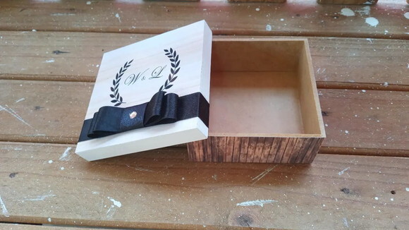 Caixa mdf personaliza 10x10x4 cm
