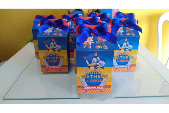 Caixa Milk Sonic Personalizada