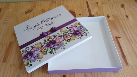 Caixa Personalizada de mdf 30x30x4cm