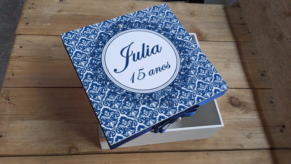 Caixa Personalizada de mdf 15x15x5cm