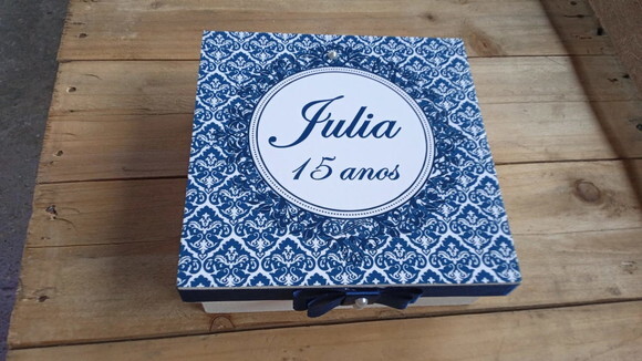 Caixa Personalizada de mdf 15x15x5cm