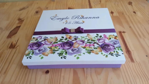 Caixa Personalizada de mdf 30x30x4cm