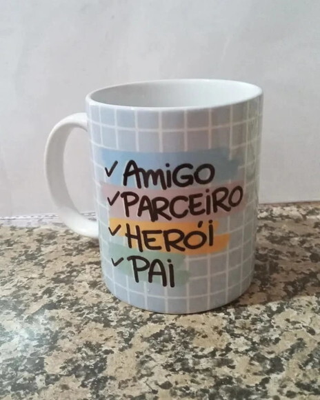 Caneca Personalizada Dia Dos Pais Com Caixa