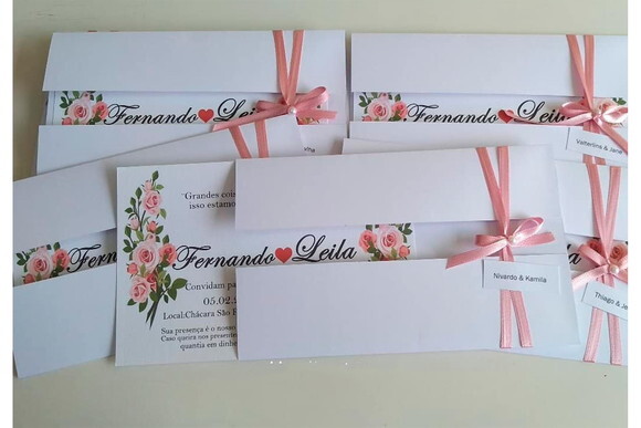 Convite de Casamento Floral
