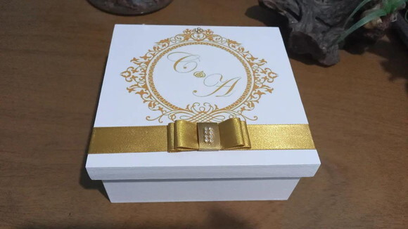Convite Padrinho de Casamento 15x15x7cm