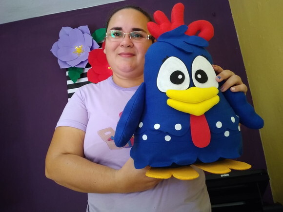 Galinha Pintadinha de Feltro
