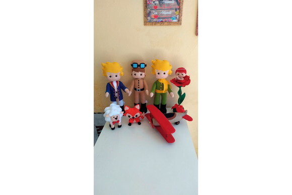 Kit Pequeno Principe Baby de Feltro (7 Peças)