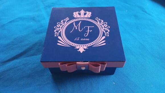 Lembrancinha 15 Anos 10x10x4cm