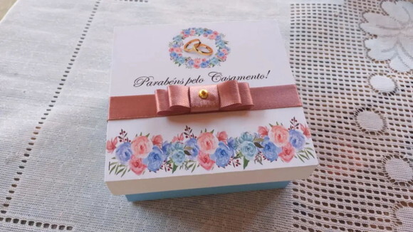 Lembrancinha de Casamento 10x10x4 cm