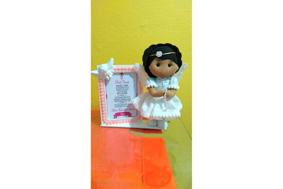 Porta Retrato Convite Padrinho de Batizado