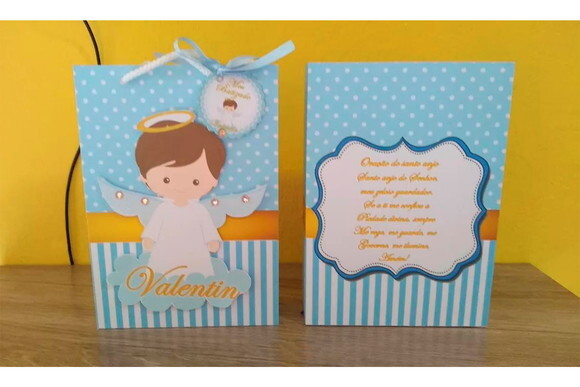 Sacolinha para Batizado Personalizada 3d