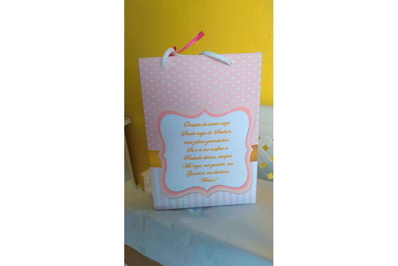 Sacolinha para Batizado Personalizada 3d