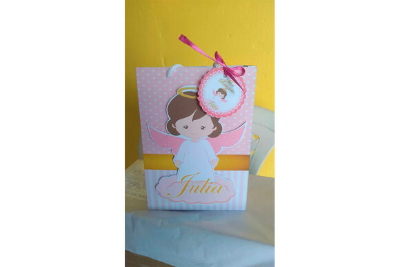 Sacolinha para Batizado Personalizada 3d
