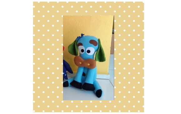 Vaca da Turma Galinha Pintadinha de Feltro