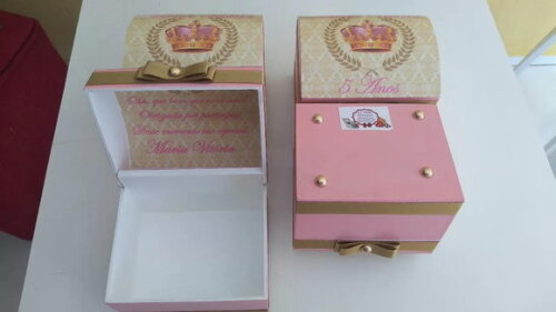 Baú Realeza Personalizado de mdf