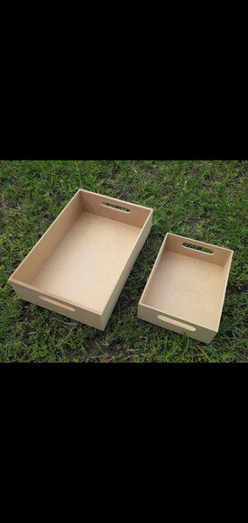 Bandeja de mdf 26x26x4