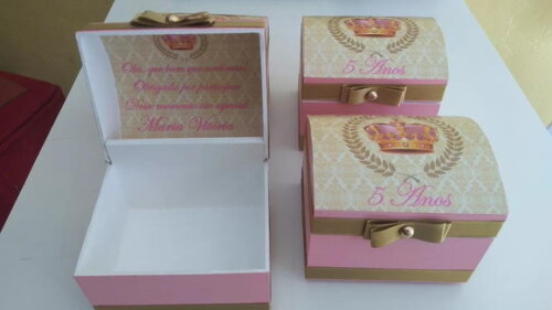 Baú Realeza Personalizado de mdf