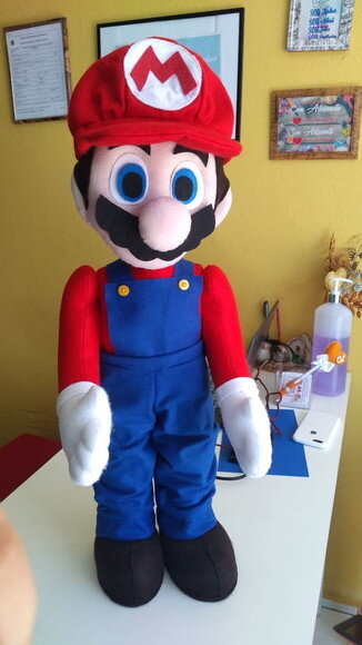 Boneco Mário Bros de Feltro